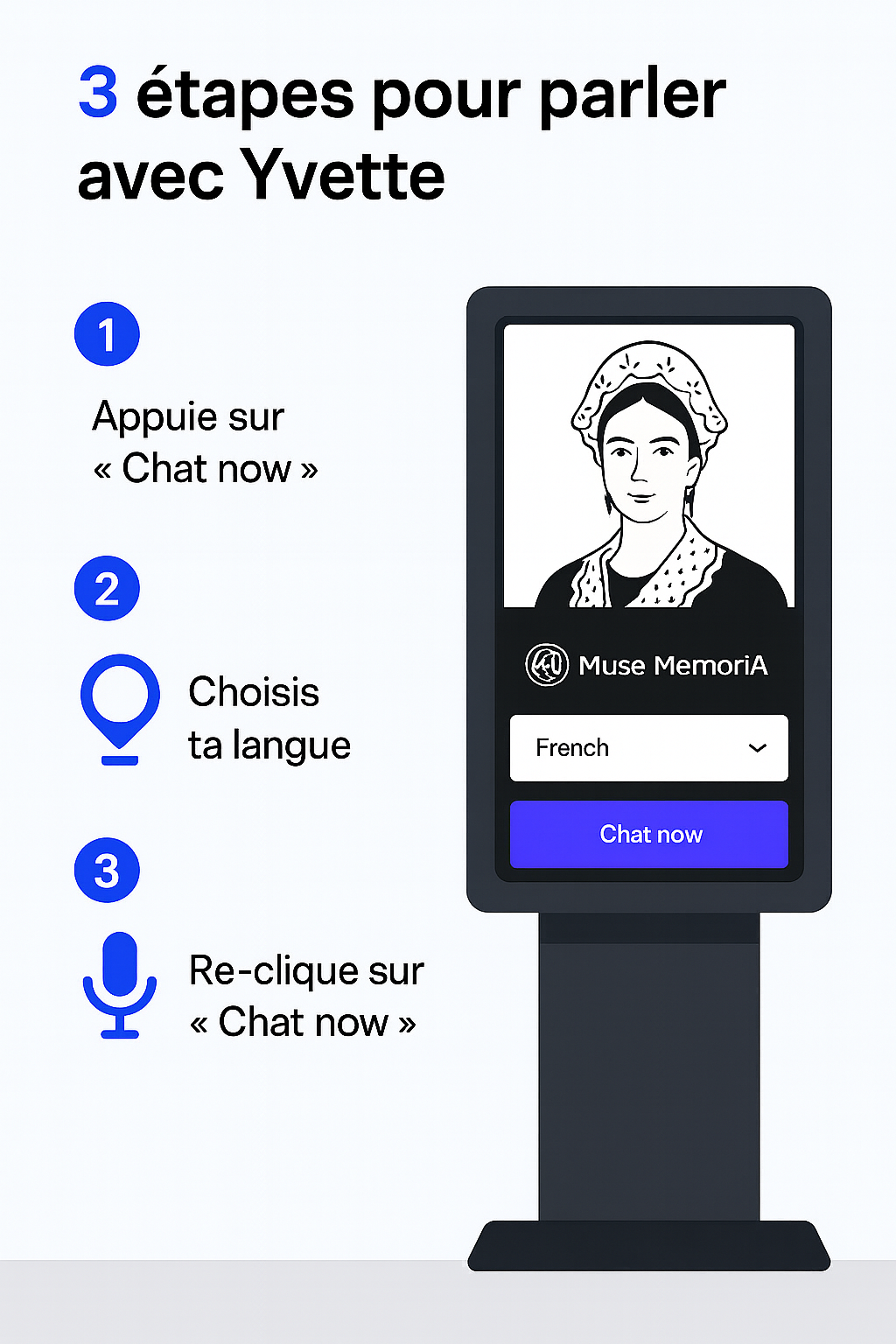 3 étapes pour parler avec Yvette